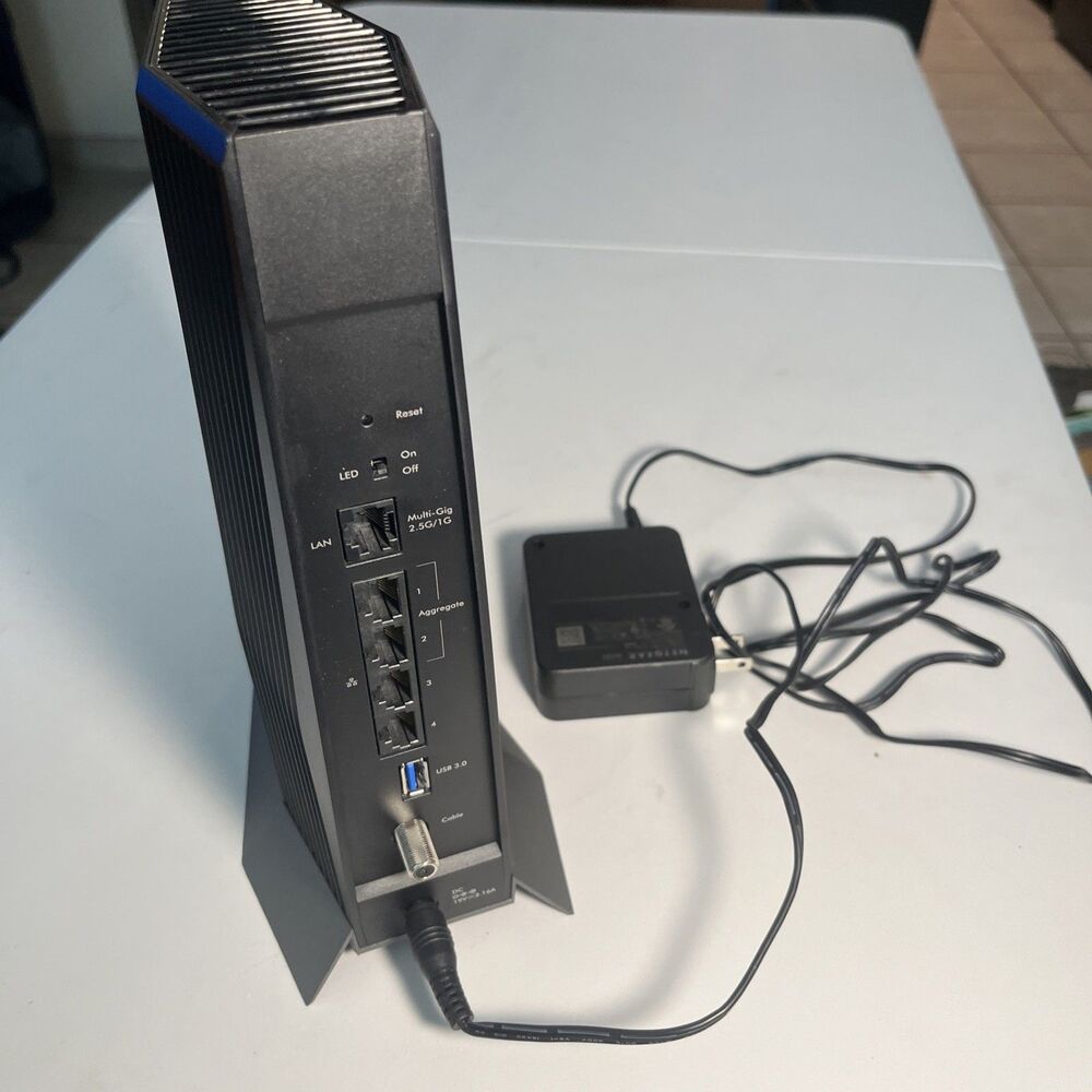 Netgear Nighthawk CAX80 AX8 Cable Modem/Router  AX6000 - Tested & Factory Reset